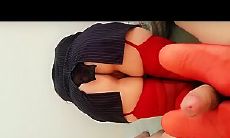 母子乱伦性感美母上演制服诱惑 性感吊带红丝后入骚妈的性感肥臀幻想让姥爷一起操老妈